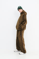 SP LINE WIDE JOGGER PANTS BROWN