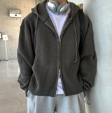 Cant Hachi Warm Knit Hooded Zip-Up