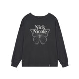 BUTTERFLY SIGNATURE LS TOP_CHARCOAL BLACK