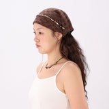 brown knit bandana