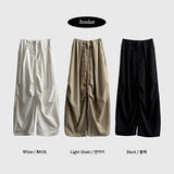 fodi waist banding ピンタックワイドパンツ