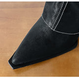 Leopard Flip Two-way Western High Long Boots