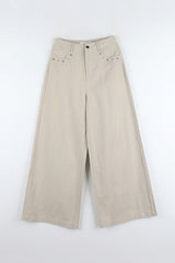 Western Stud Cotton Pants