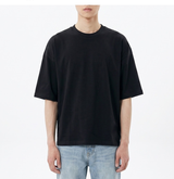 オーバーフィットクールドライバックスリットスリーブTシャツ ブラック