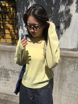 Muden Basic Color Round Neck Knit