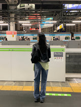 ハッシュウールラウンドカーディガン