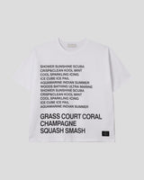 コーラルレタリングショートスリーブTシャツ