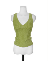 nudi hair wrap v sleeveless top