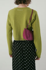 Dot frill skirt_black