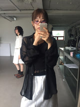 モノシースルーシャツ (2color)