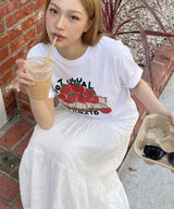 トマトバスケットオーバーフィットTシャツ - 4COLOR