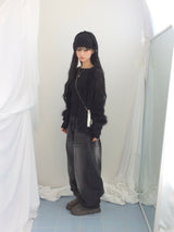 strap knit beanie
