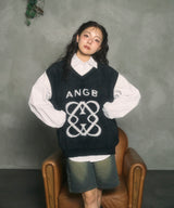 UNISEX エンブレムシャギーベスト