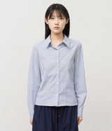 (W)モスチェックシャツ