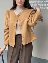 Cams Round Suede Jacket
