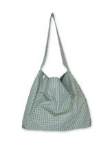 Reverse Logo Check Bag / Green
