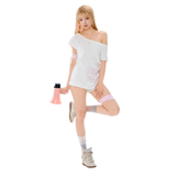 BABY FACE BOX TEE [WHITE]