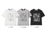 No.1353 LT クロップレイヤードハーフTシャツ (3color)