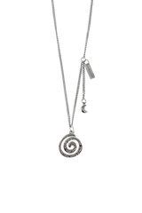 Antique sun and moon drop necklace