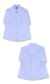 Bijou point short sleeve shirts Sky blue