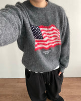Flag Brushed Wool Knit
