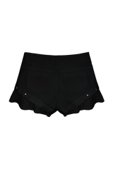 スタッドフラワーレースショーツ (BLACK)