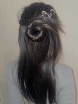 Kitsch cubic snake ornamental hairpin_2