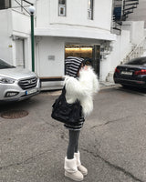 Twist fur jacket