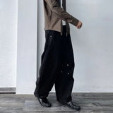 Structured Pleated Wide Pants