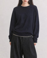 (UNISEX) Colorblock Round Knit