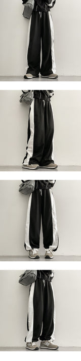 Rag String Coloring Wide Training Pants