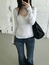 Karin Lace Eyelet T-shirt (3 colors)
