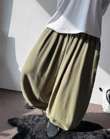 Linlin Linen Linen Balloon Pintuck Long Pants 4 Colors 