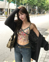 grove : flower lace camisole top