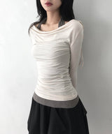 Ribbon Drape Tee