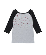 Uネックスターラグラン長袖Tシャツ グレー(CV2GSFT553A)
