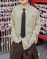 Linear Stripe Over Shirt
