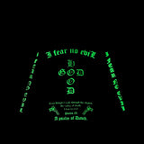 I Fear No Evil パーカー - ブラック/ホワイト (Glow inn the Dark)