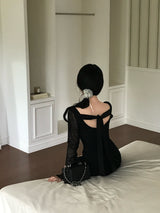 [MADE] Liris ribbon lace dress