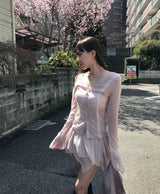 [♡MADE♡ / new] lavendia blur shirring SK
