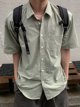 Modern Oversized Linen Short-Sleeve Shirt
