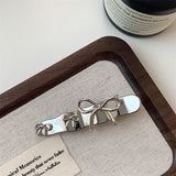 Minimalist Bow Metal Hair Clip 4 Pieces Set