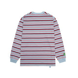 ハッピーラインズ ロングスリーブTシャツ_ブルー