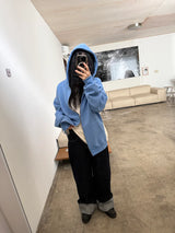 two way hood zip up