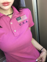 ワシントンクラブ USA PK スリムカラーTシャツ（3色）