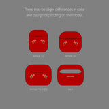 oab flower airpods case (red)