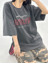 PIGMENT WASH POINT SHORT SLEEVE🩶💙 - 2 COLORS
