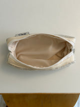 Clam round pencilcase _ Oatmeal gray