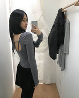 Muffler v neck T