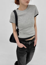 [MADE] Pobello Basic Round-Neck Short Sleeve Top
